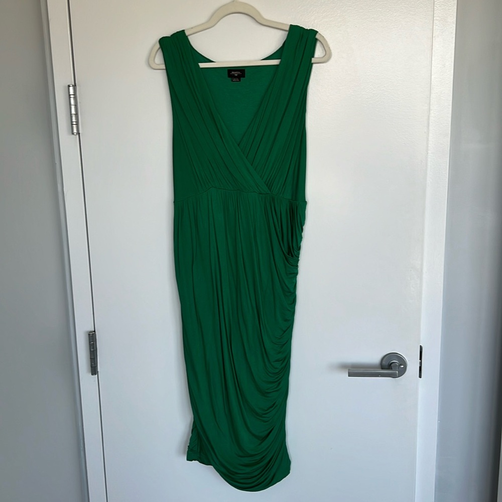 Deletta Green Ruched Dress (L)